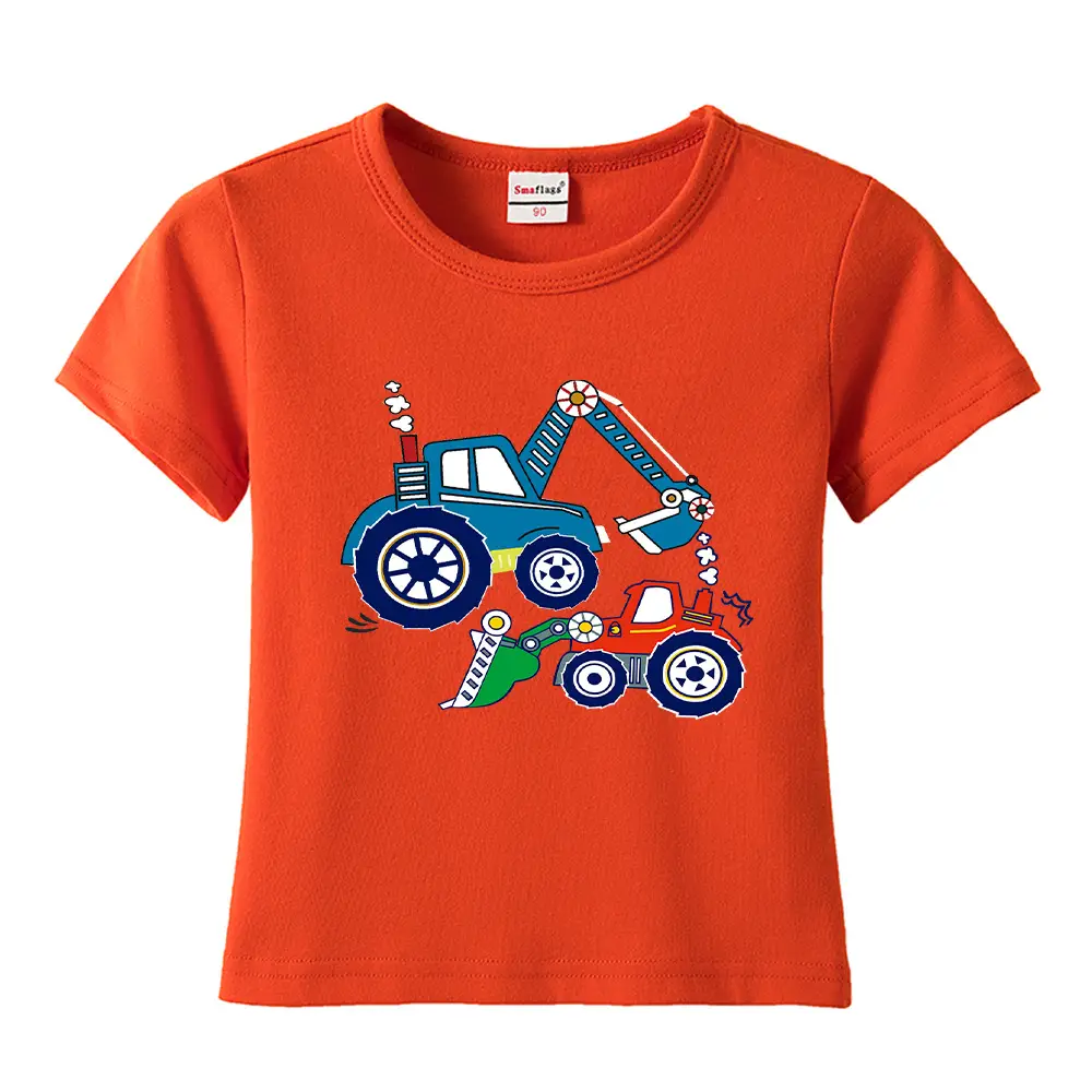 Blue Digger Cartoon Kids T-Shirt Cotton Round Neck Short Sleeve - Image 20