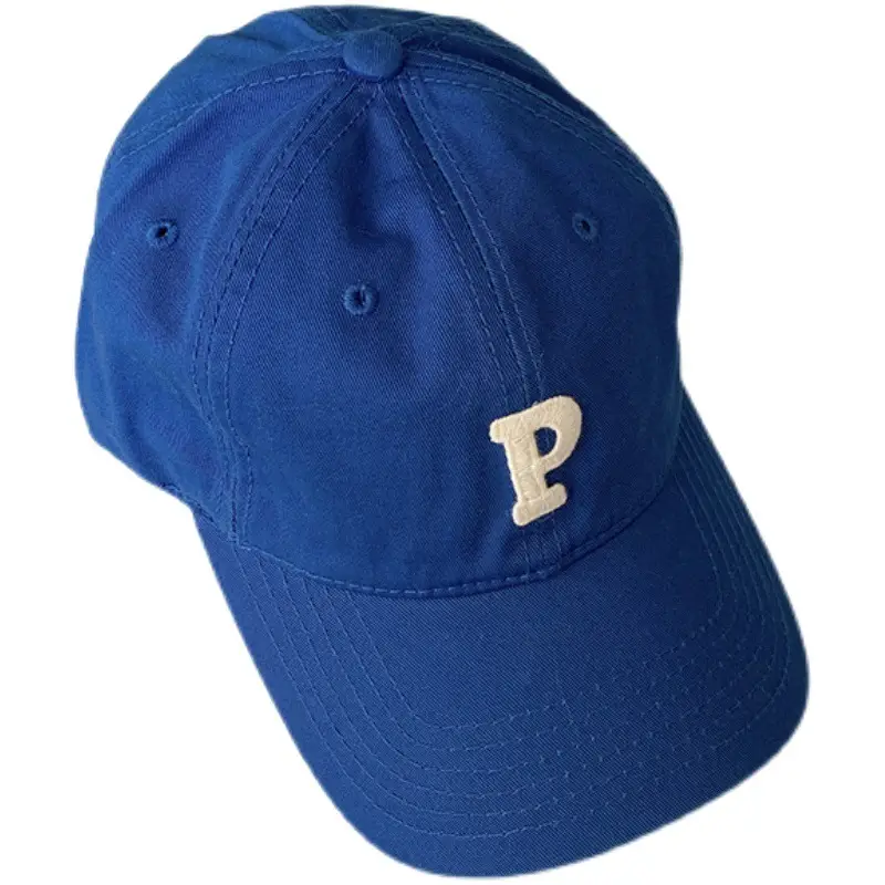 Japanese P Letter Baseball Cap Women Spring Autumn Casual Sunshade Hat - Image 17