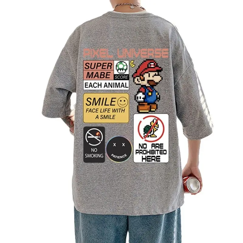 Men Super Mario T-Shirt White 2022 - Image 10