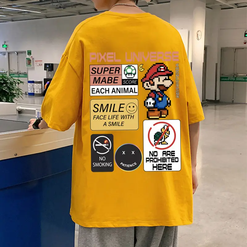 Men Super Mario T-Shirt White 2022 - Image 3