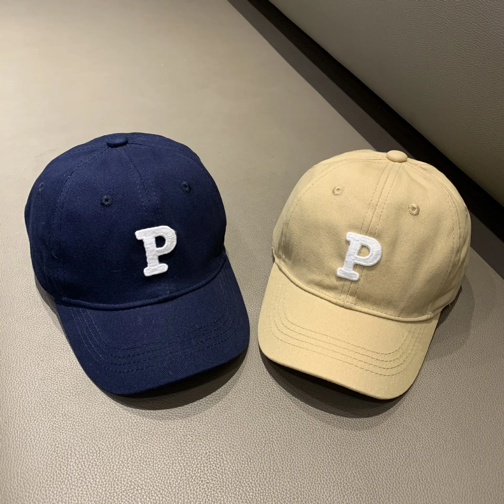 Red Baseball Cap with White P for Boys Girls Spring Autumn - Image 9