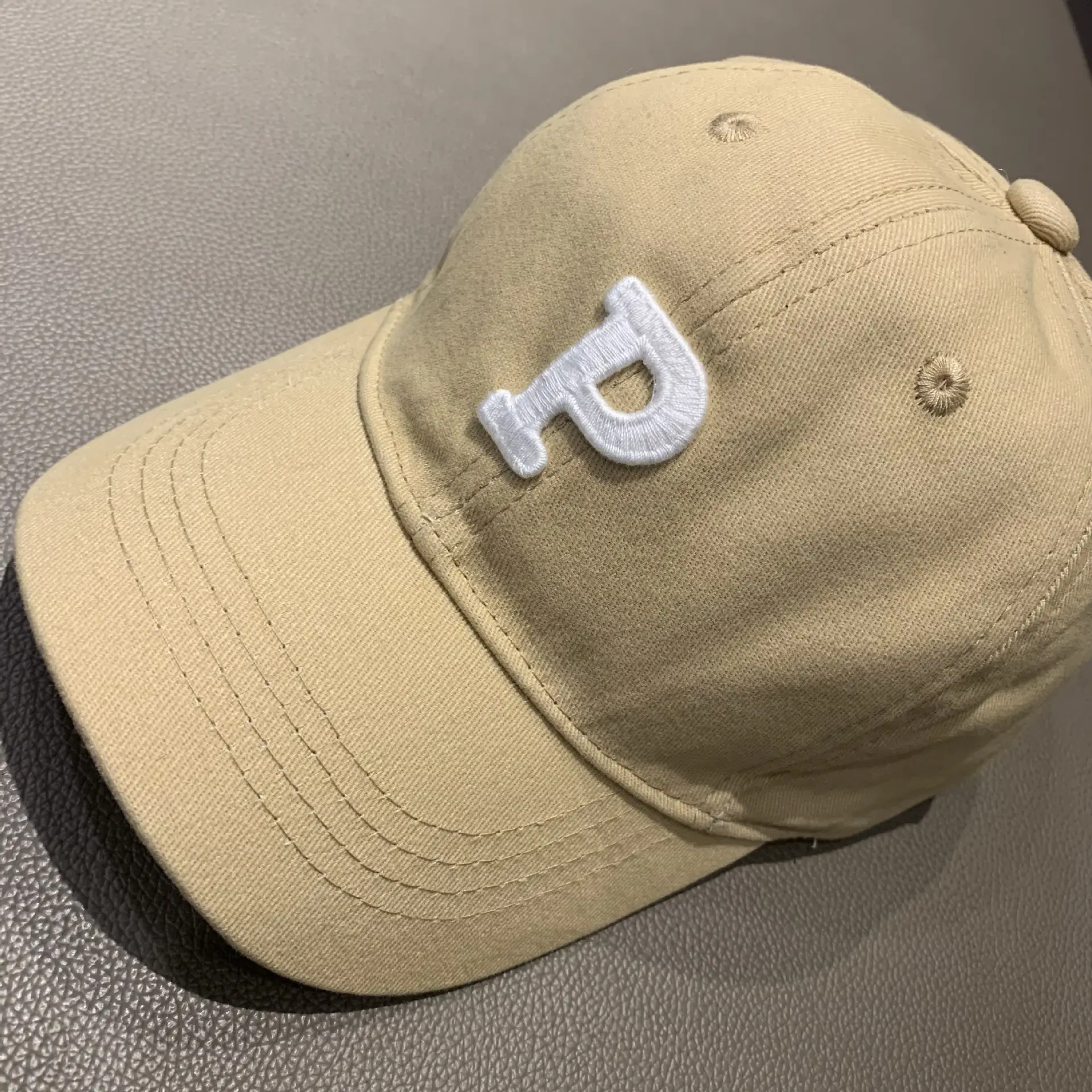 Red Baseball Cap with White P for Boys Girls Spring Autumn - Image 10