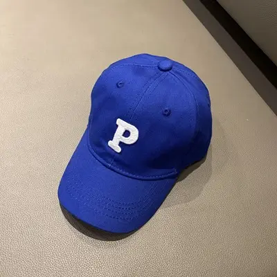 Red Baseball Cap with White P for Boys Girls Spring Autumn - Image 3