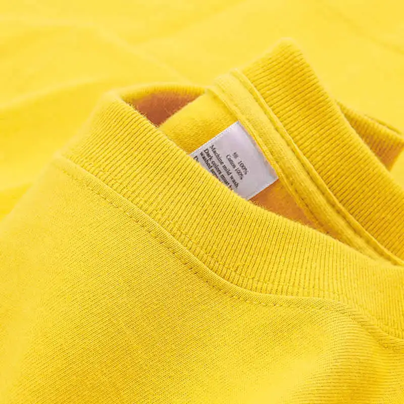 2025 Summer Women's T-Shirt Solid Color Heavy Weight - Image 5