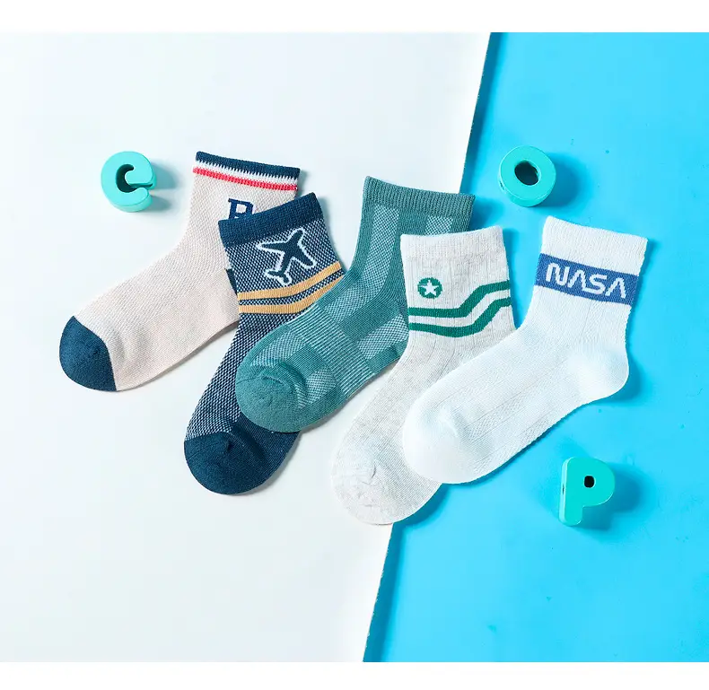 Xuwei Socks Pink Beige Medium Short Socks — feature 15