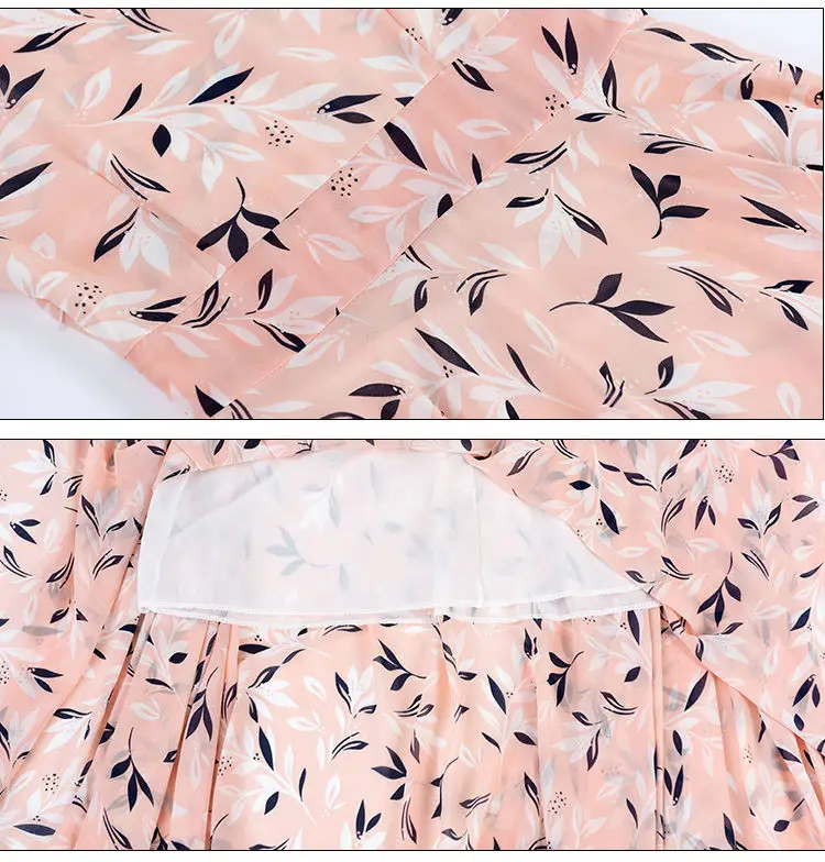 Women's Ice Silk Printed Skirt Dress Summer Elegant Long — feature 26