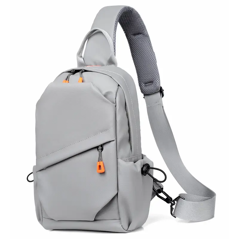 Men's Grey Crossbody Bag Summer Casual Fashion - Image 7