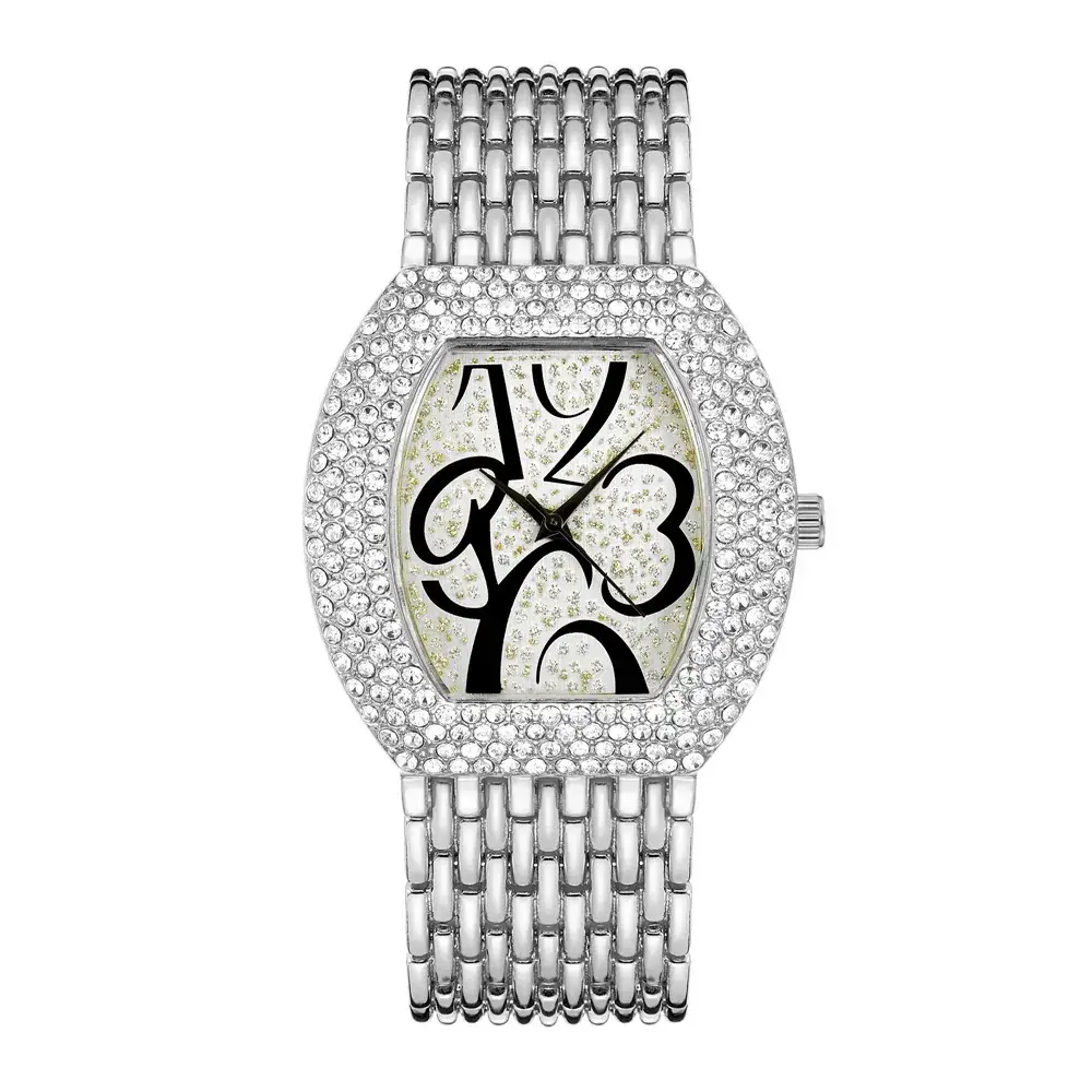 Luxury Rhinestone Women's Watch with Diamond Band - Image 2