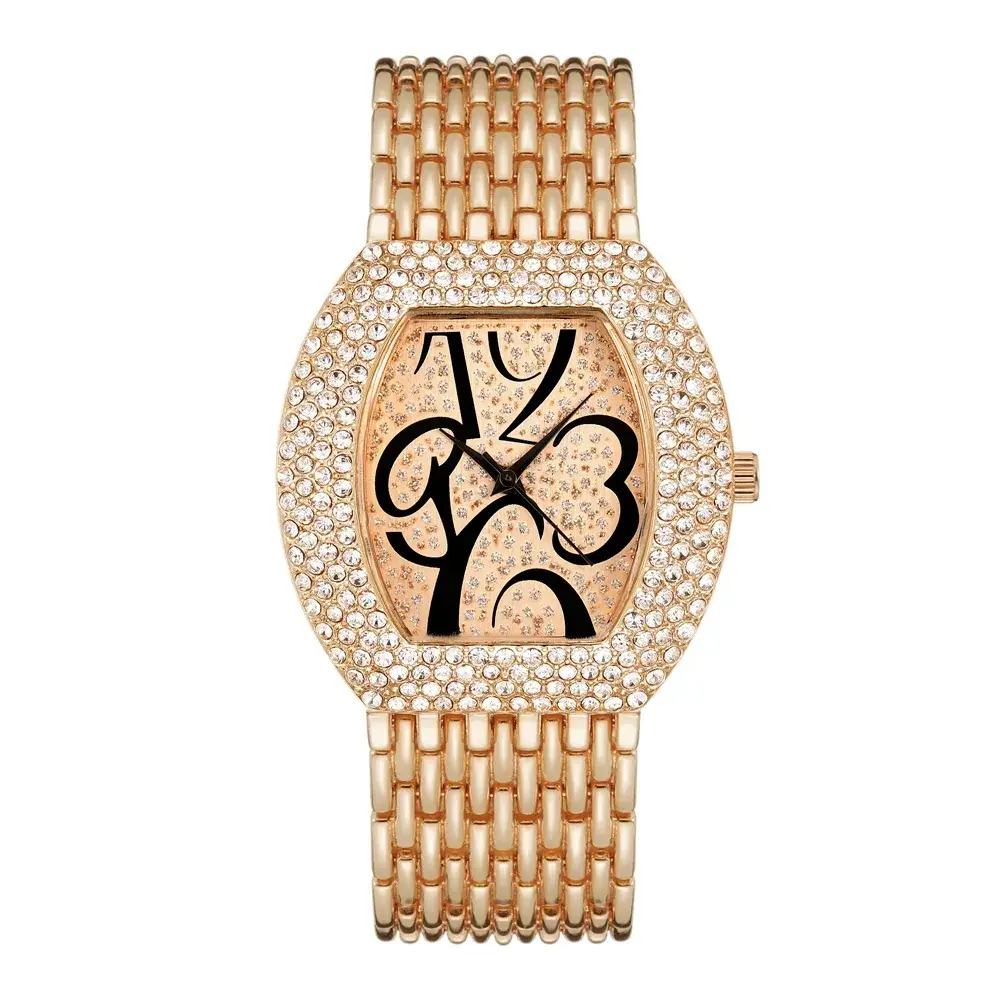 Luxury Rhinestone Women's Watch with Diamond Band - Image 3