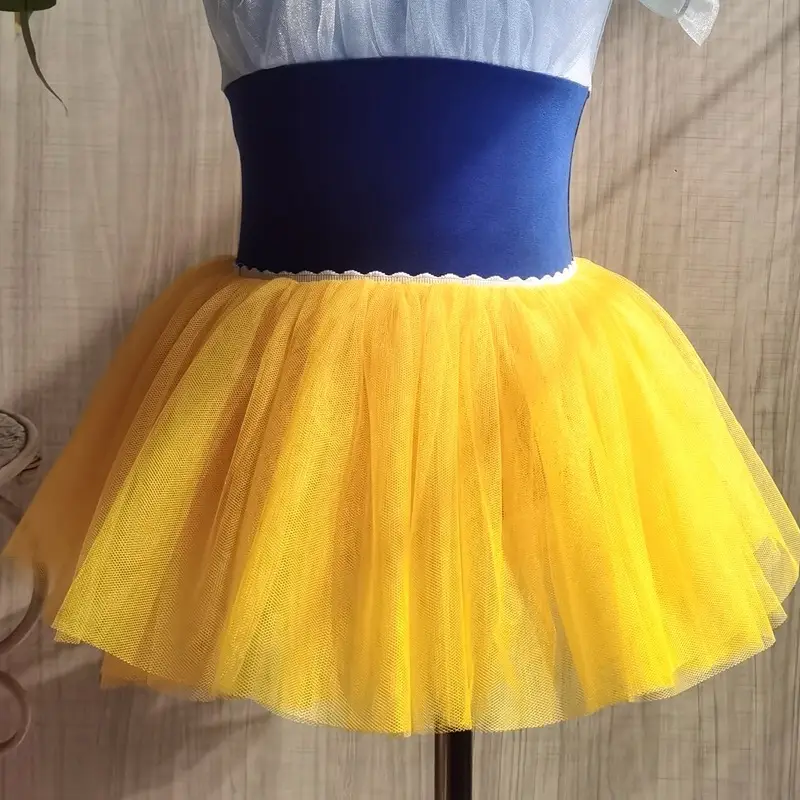 New Kids Dance Dress Mesh Puff All-match