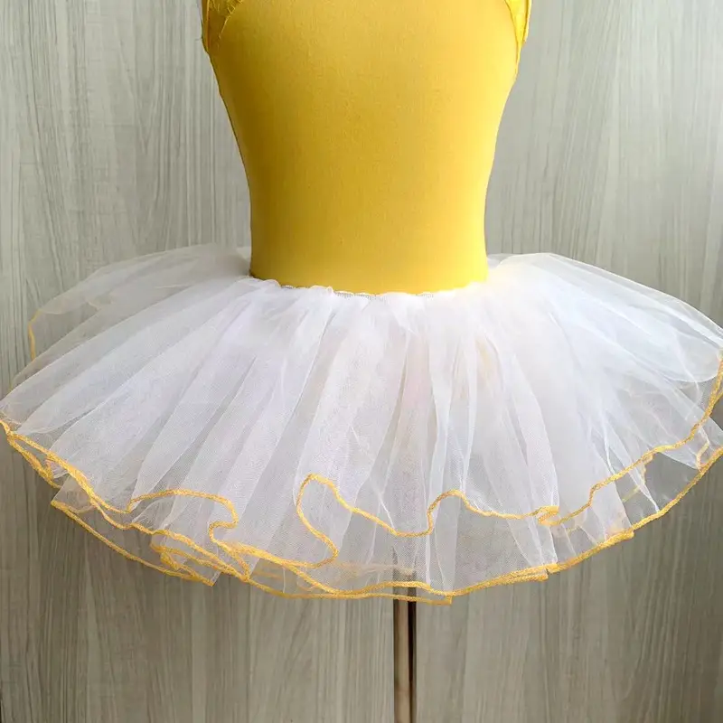 New Kids Dance Dress Mesh Puff All-match