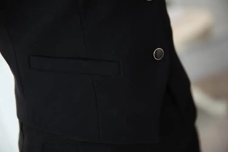Women's Black Button Front Vest for Office Wear — feature 6