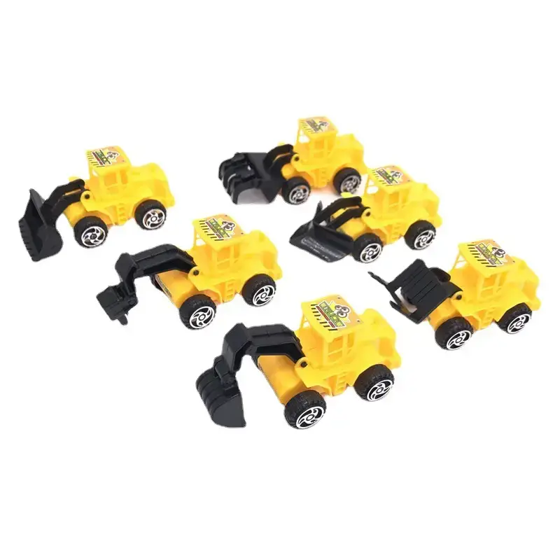 Cake Decoration Excavator Ornaments Birthday Baking Excavator Engineering Vehicle Decoration Traffic Guide Sign Ornaments Plug-In