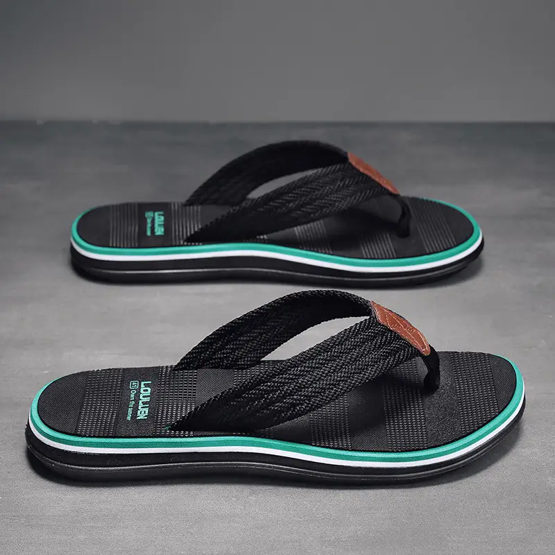 Men's 2026 Flip Flops Brown Non-Slip Summer Sandals