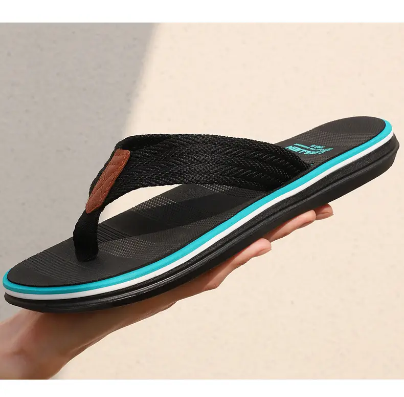 Men's 2026 Flip Flops Brown Non-Slip Summer Sandals — feature 13
