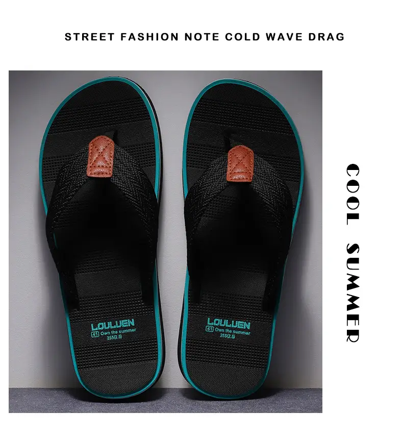 Men's 2026 Flip Flops Brown Non-Slip Summer Sandals — feature 14