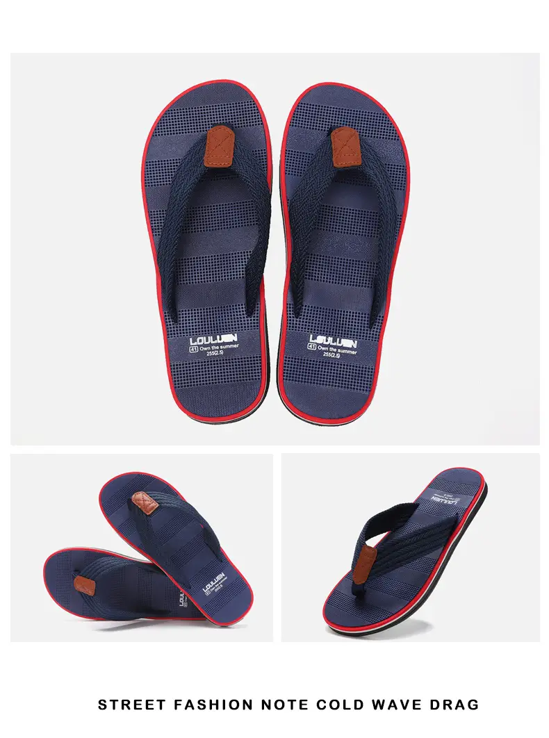 Men's 2026 Flip Flops Brown Non-Slip Summer Sandals — feature 17