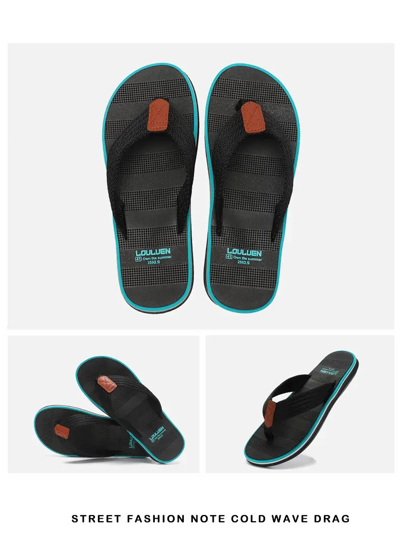 Men's 2026 Flip Flops Brown Non-Slip Summer Sandals — feature 18