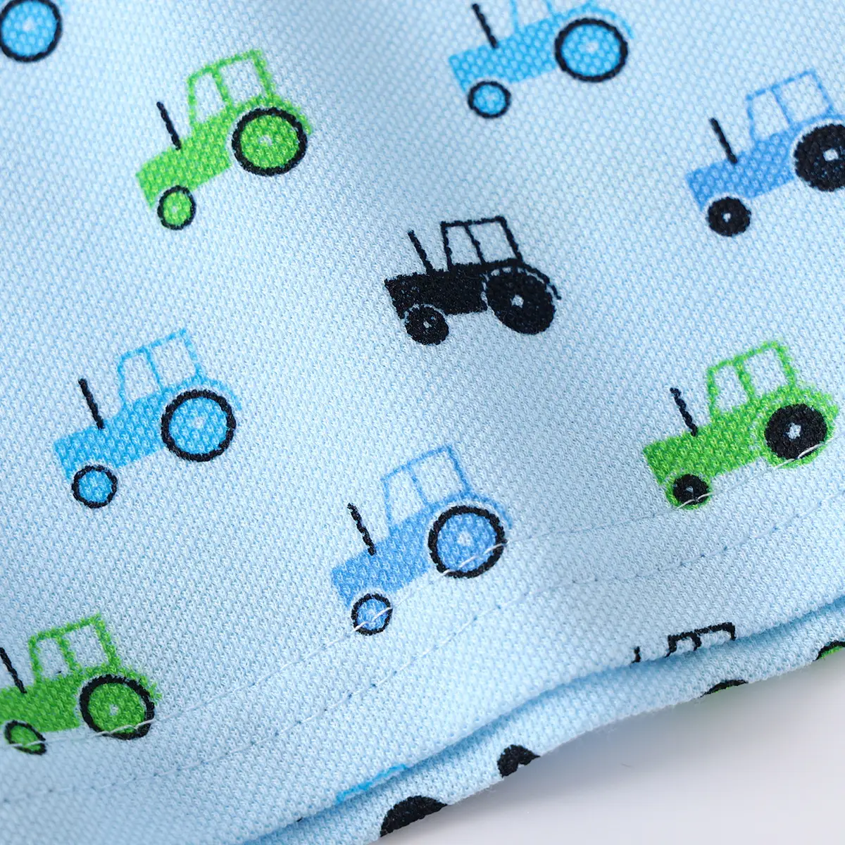 2023 Boys Cartoon Polo T-Shirt Blue Medium - Image 5