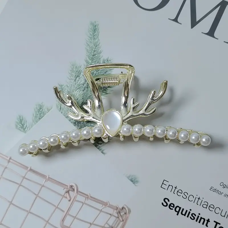 Pearl Tooth Design Hairpin Clip for Women - Image 3