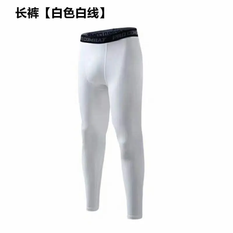 Men's Pro Combat Tight Running Shorts Black White - Image 7