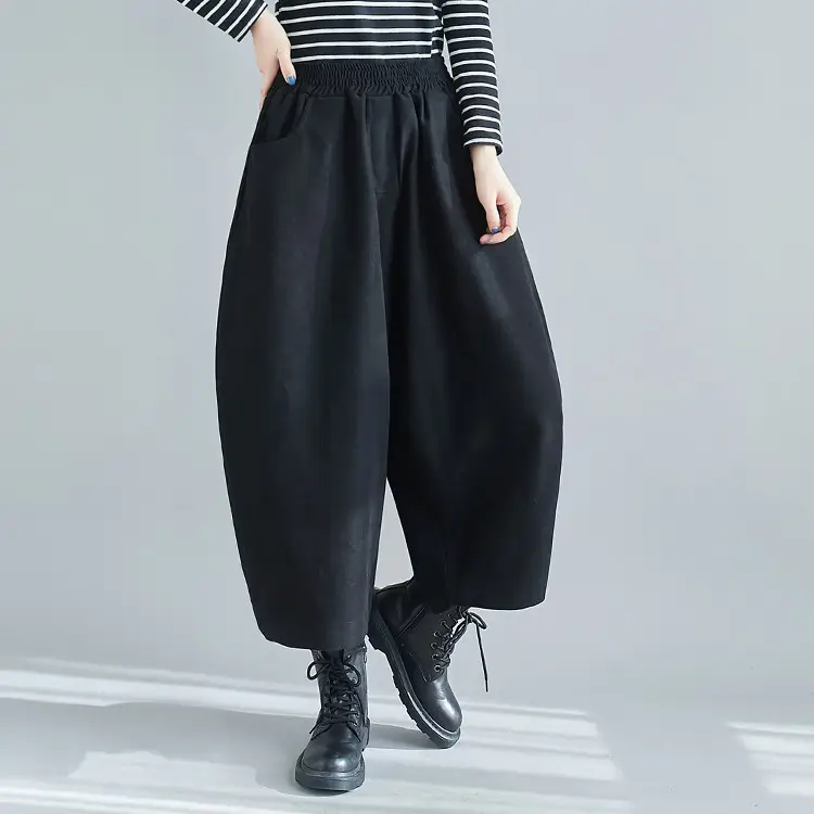 Plus Size Women's Banana Pants Loose Nine Point Dad — feature 13