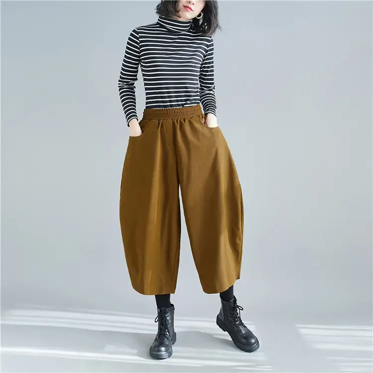 Plus Size Women's Banana Pants Loose Nine Point Dad — feature 14