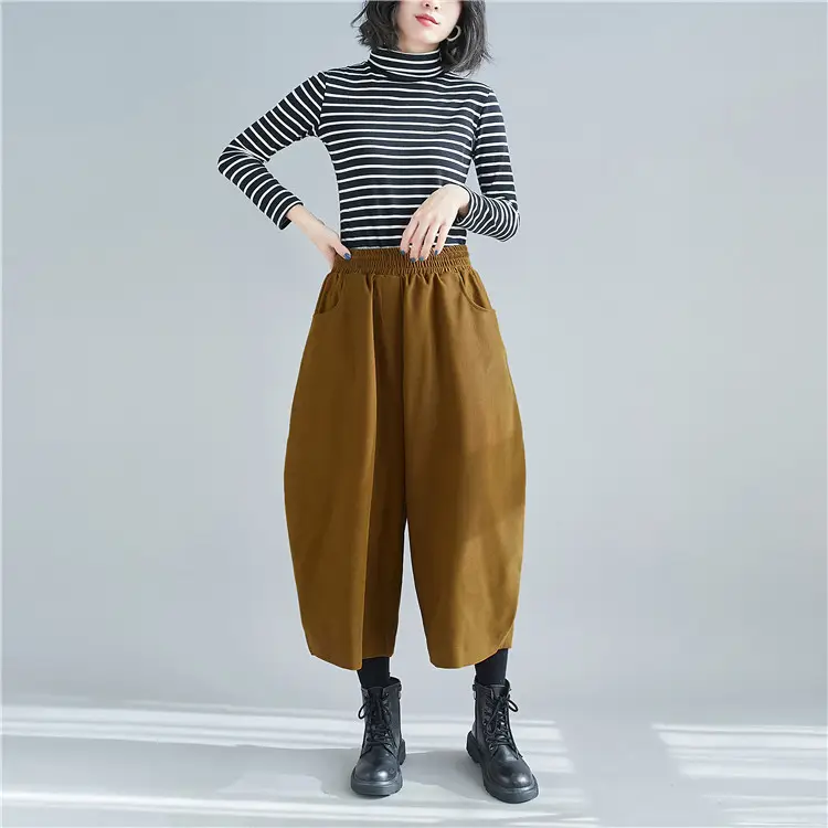 Plus Size Women's Banana Pants Loose Nine Point Dad — feature 15