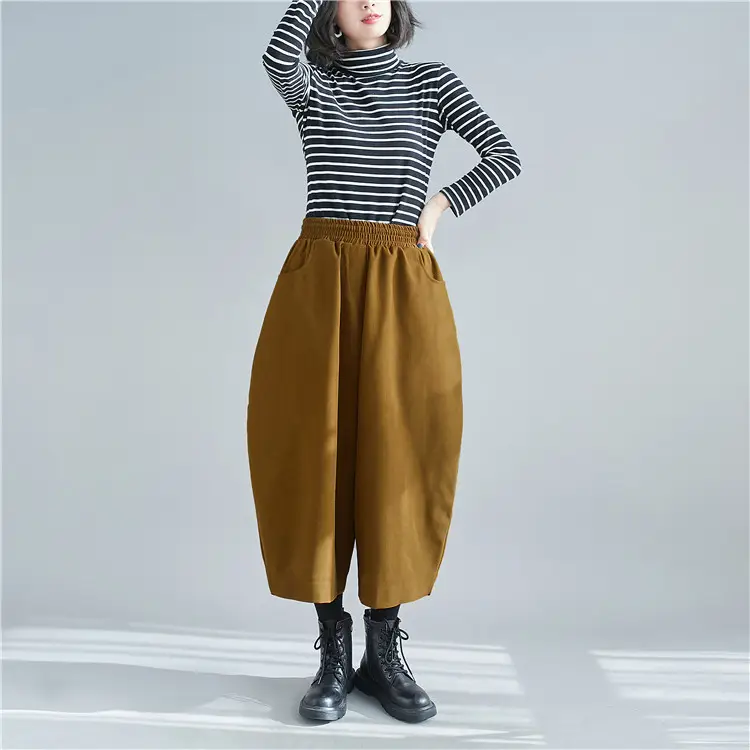 Plus Size Women's Banana Pants Loose Nine Point Dad — feature 16