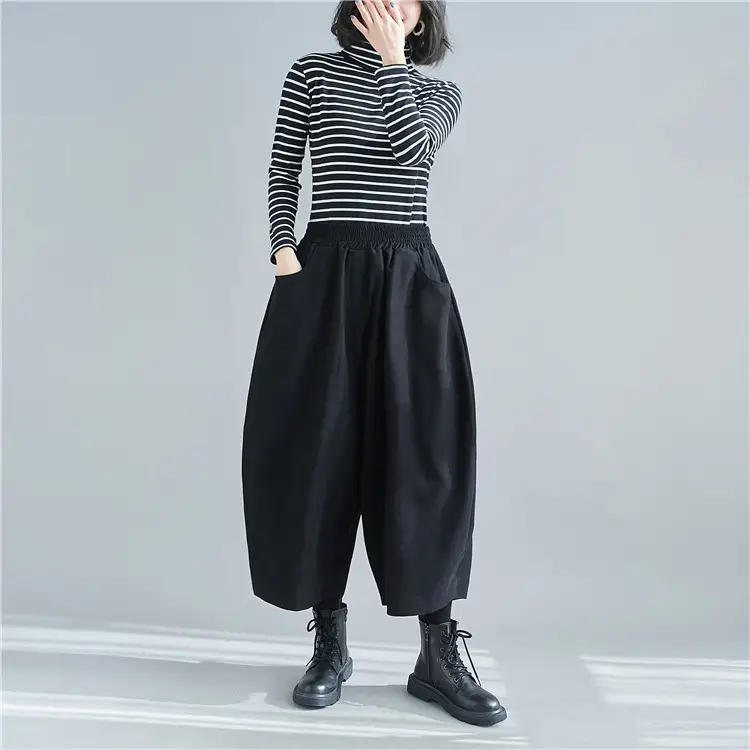 Plus Size Women's Banana Pants Loose Nine Point Dad — feature 6