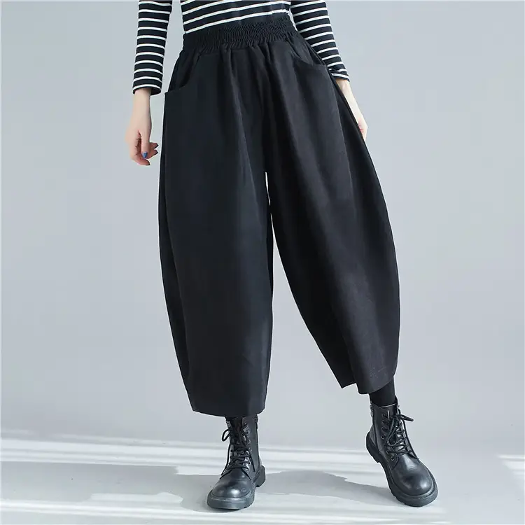 Plus Size Women's Banana Pants Loose Nine Point Dad — feature 7