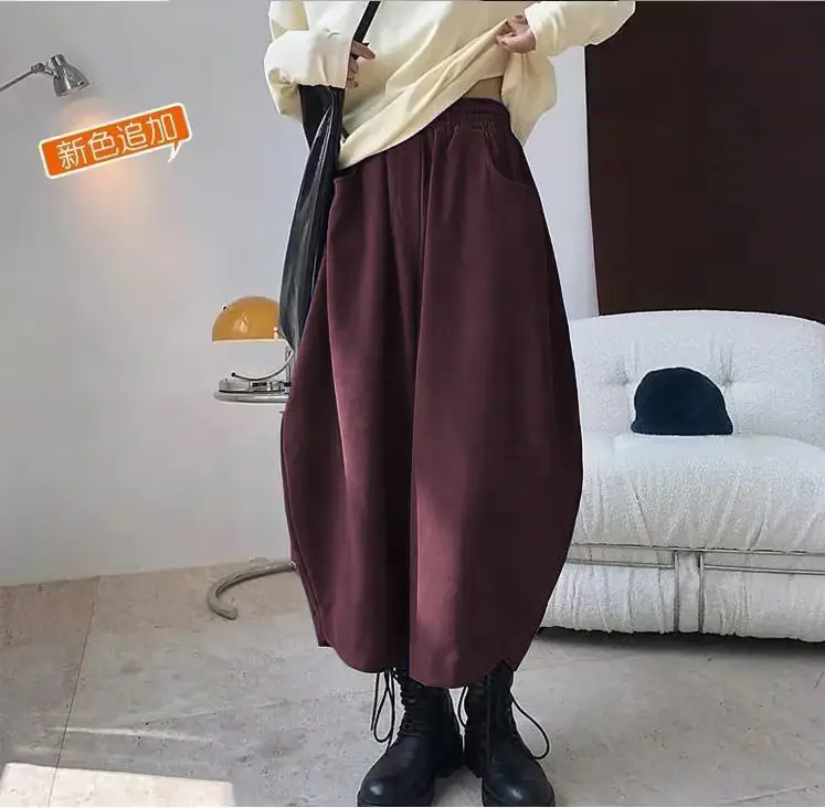 Plus Size Women's Banana Pants Loose Nine Point Dad - Image 7