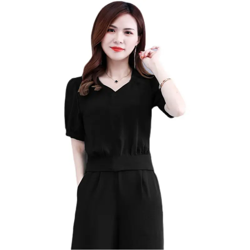 Women's 2-Piece Black Western Suit Belly Covering Pants - Image 6