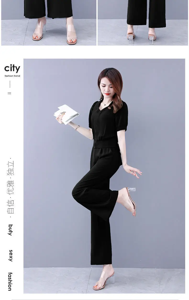 Women's 2-Piece Black Western Suit Belly Covering Pants — feature 13