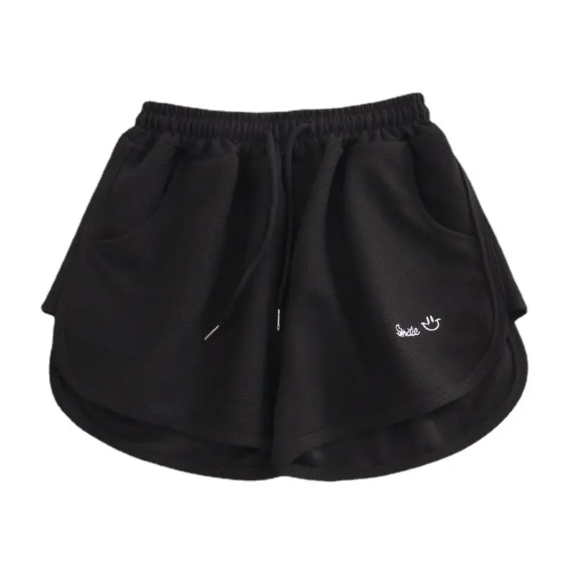 Women Waffle Knit Shorts 2025 Summer Grey - Image 6