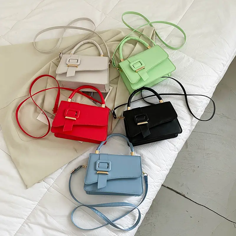 White Leather Handbag for Women 2022 Spring - Image 9