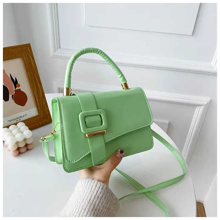 White Leather Handbag for Women 2022 Spring - Image 2