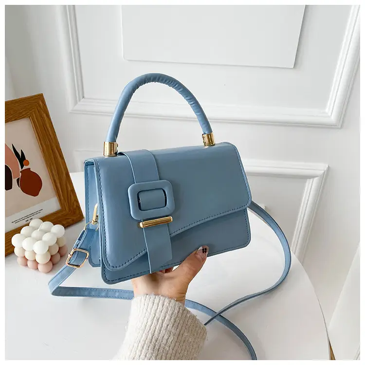 White Leather Handbag for Women 2022 Spring - Image 3