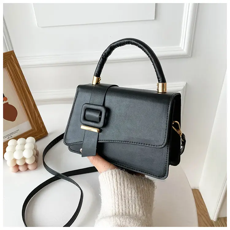 White Leather Handbag for Women 2022 Spring - Image 4