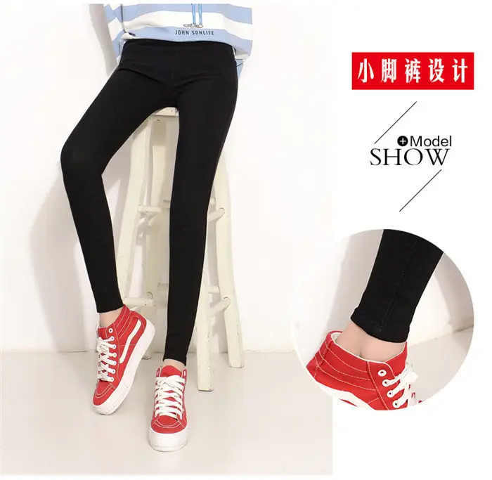 Women's Stretch Leggings Black Pencil Pants with Front & Back Pocket — feature 10