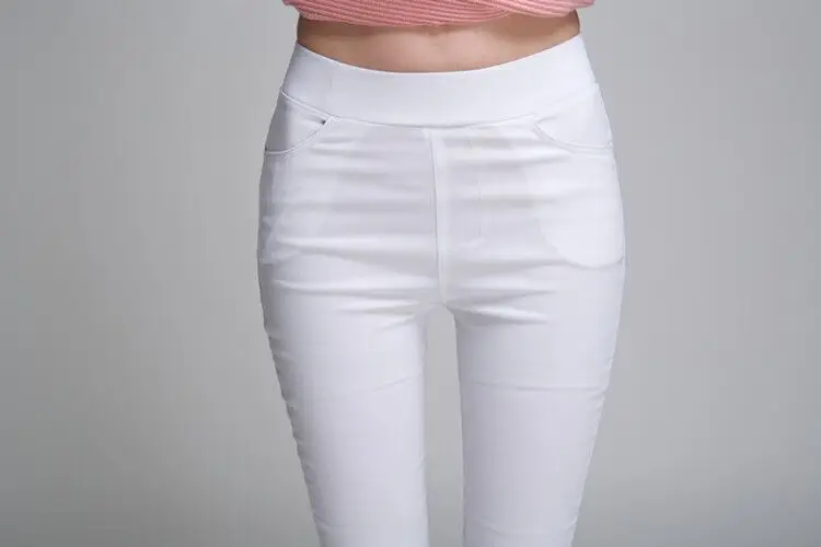 Women's Stretch Leggings Black Pencil Pants with Front & Back Pocket — feature 20