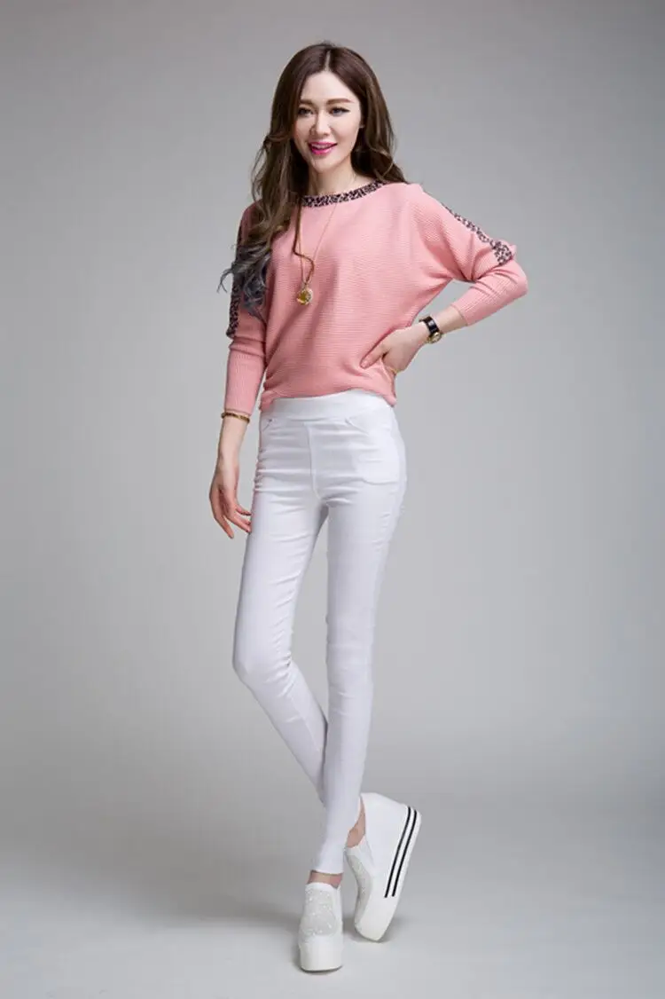 Women's Stretch Leggings Black Pencil Pants with Front & Back Pocket — feature 24