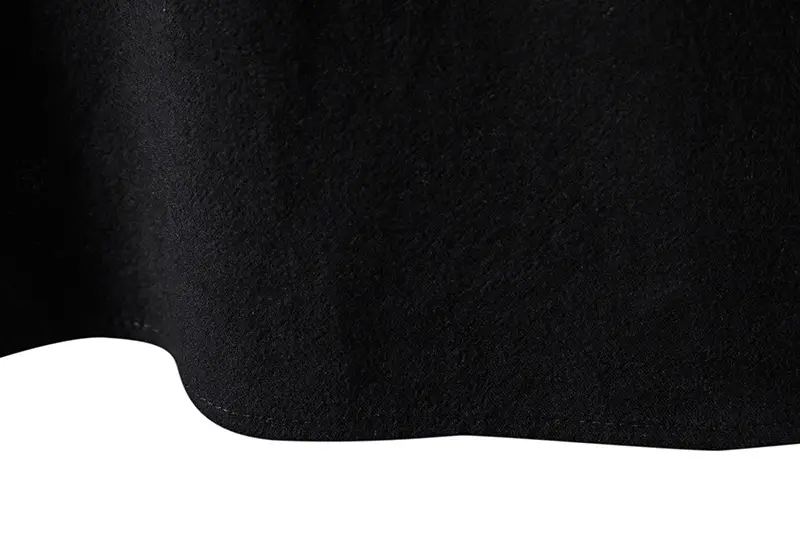 Men Cotton Linen Long Sleeve Shirt White — feature 34