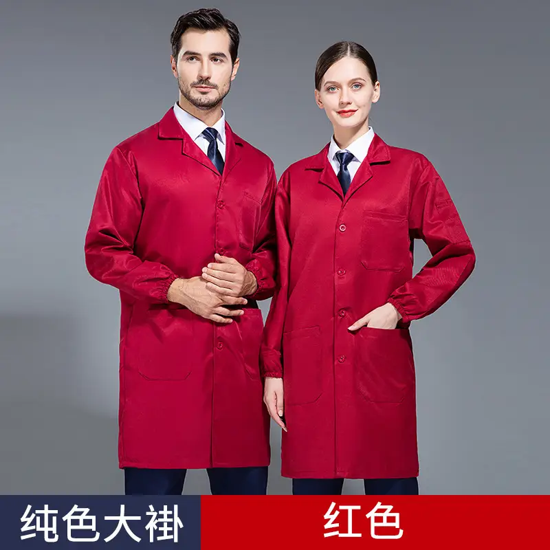 Men's Blue Coat Overalls Workwear Dust Proof - Image 2