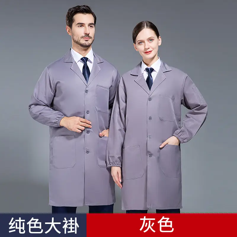 Men's Blue Coat Overalls Workwear Dust Proof - Image 3