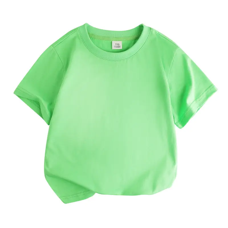 Green Solid T-Shirt for Boys Summer Wear - Image 11