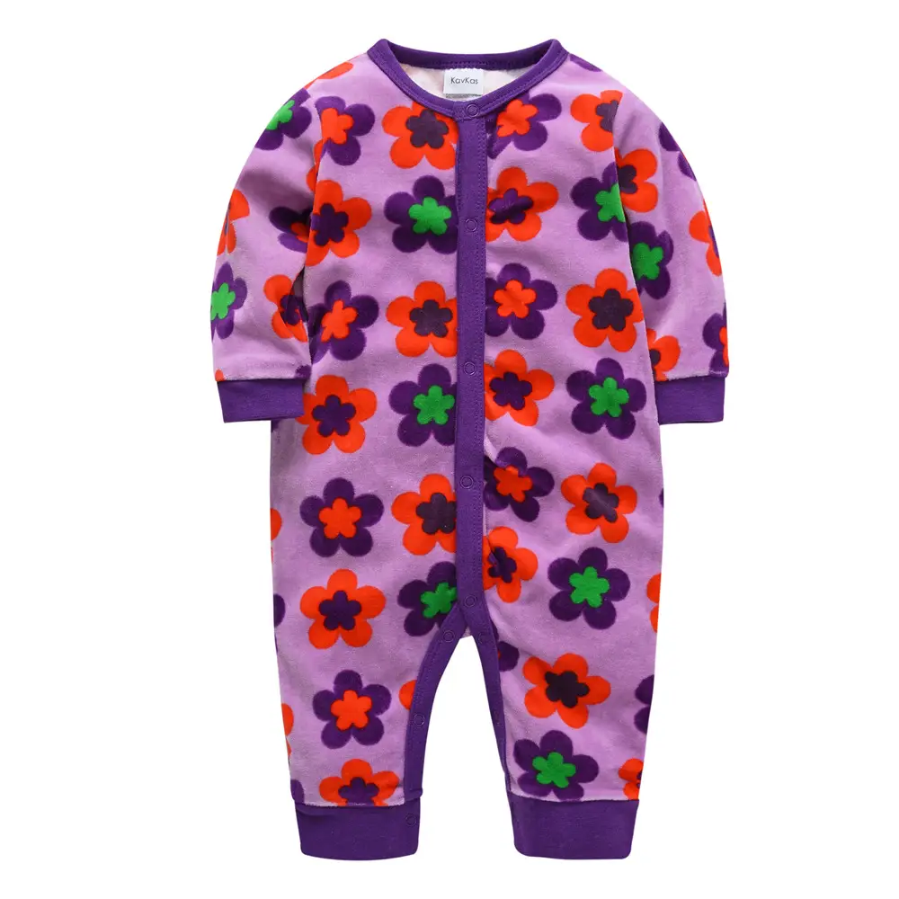 Blue Foot-Wrapped Baby Jumpsuit 3M+