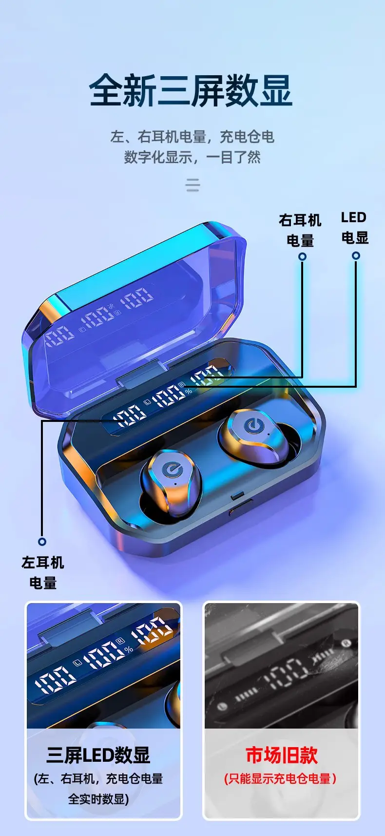 Pink Bluetooth Headset with Charging Case β feature 4