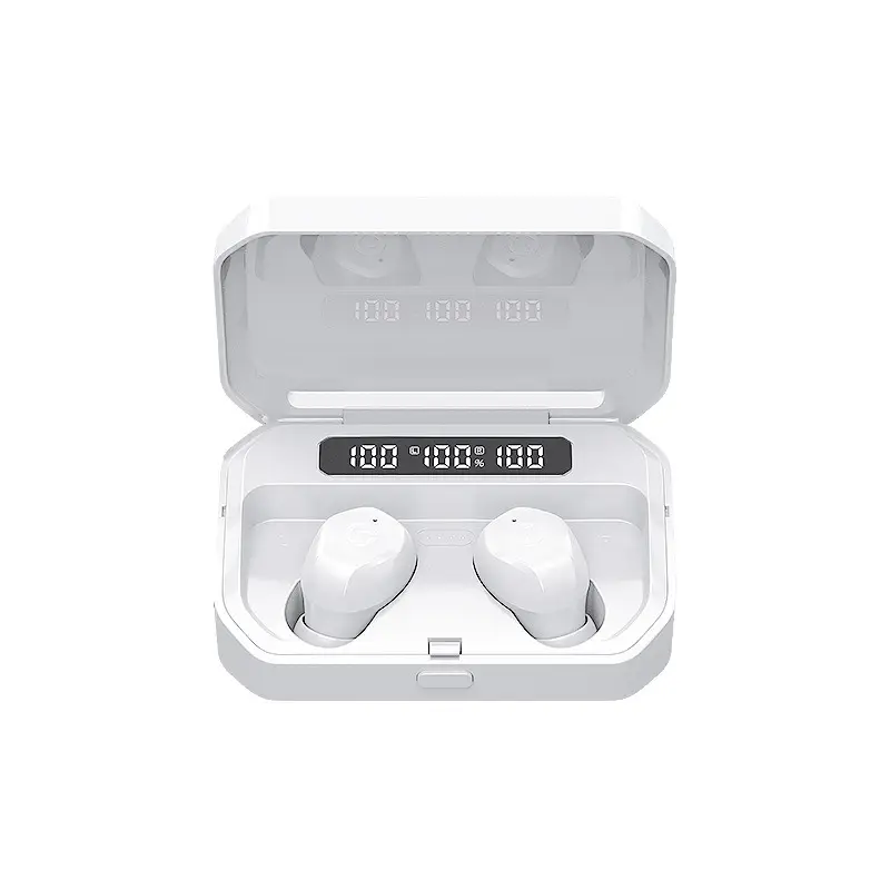 Pink Bluetooth Headset with Charging Case - Image 2