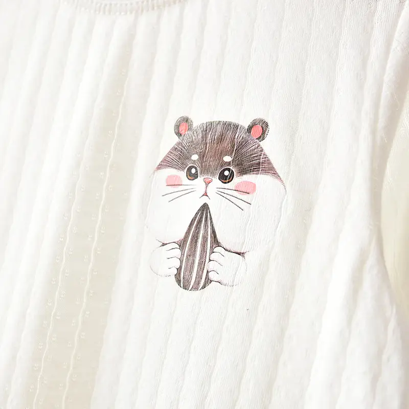 Baby Mouse Embroidered Nightgown Mesh Pajamas - Image 9